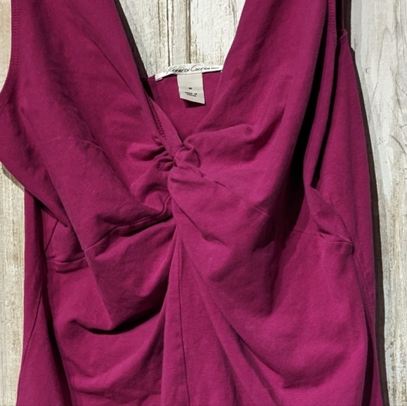 Kenneth Cole new York size medium. Purple plum color. Front knot tie tank top - Picture 3 of 5